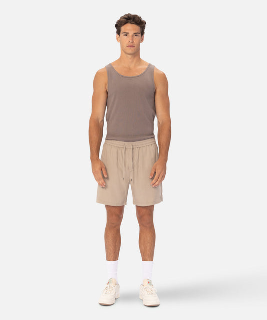 The Brando Ribbed Tank Top - Husk