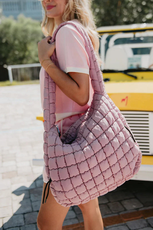 Mauve Hobo Tote Bag