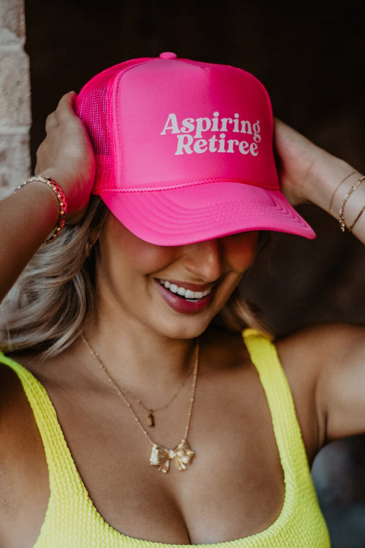 Aspiring Retiree Funny Trucker Hat