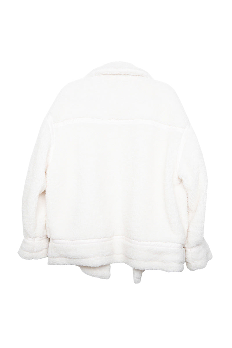 White Sherpa Teddy Jacket
