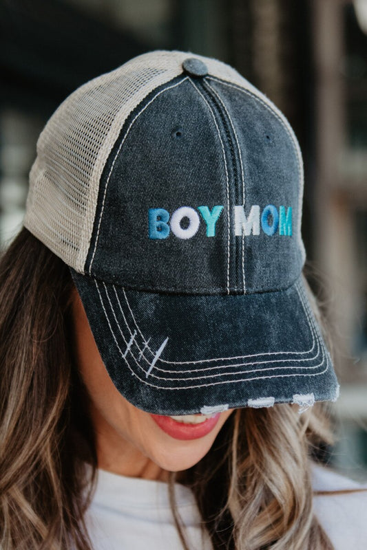 Boy Mom Women's Trucker Hats - Multicolored
