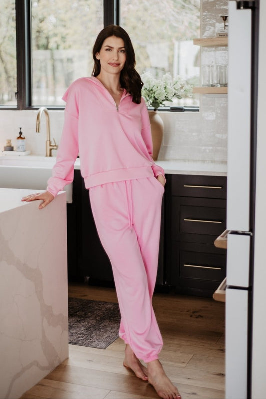 Pink Scuba Pants Set Matching