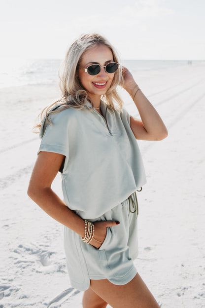 Seafoam Half Zip Scuba Set