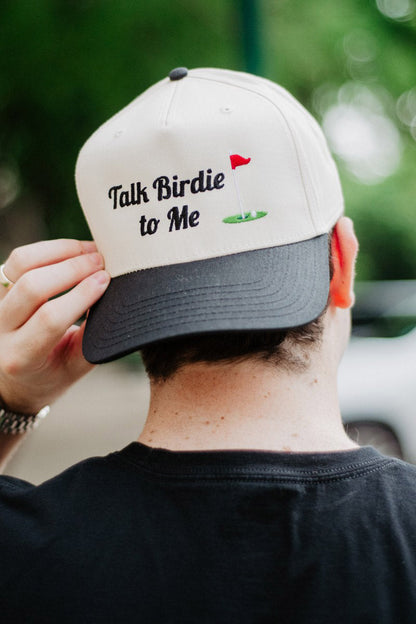 Talk Birdie To Me Men's Golf Vintage Hat