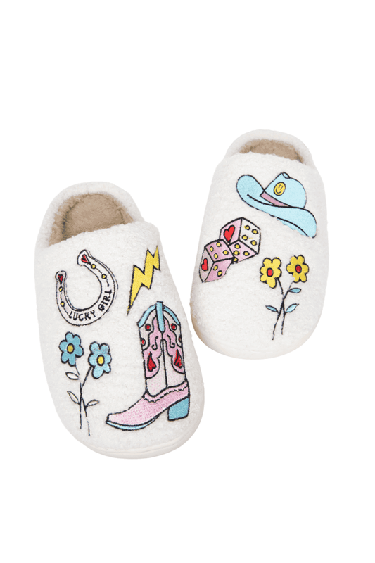 Lucky Cowgirl Icons Shoes Slippers