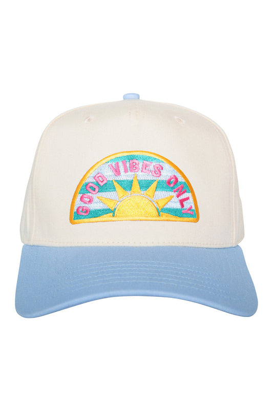 Good Vibes Only Patch Vintage Women's Hat