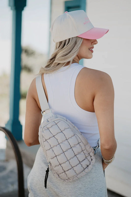 Sand Women's Quilted Sling Bag